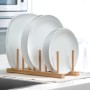 Plate Rack Natural Bamboo 34 x 12,5 x 12 cm | Tienda24 - Global Online Shop Tienda24.eu