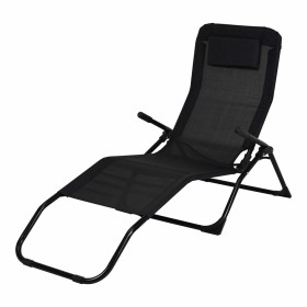 Chaise longue Ambiance Pliable Noir 158 cm de Ambiance, Bains de soleil - Réf : S7918899, Prix : 34,32 €, Remise : %