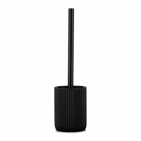 Brosse de salle de wc Andrea House Mat Noir Résine (Ø 9,5 x 36 cm) de Andrea House, Accessoires pour wc - Réf : S7919655, Pri...