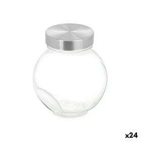 Biscuit jar Transparent Glass 700 ml (24 Units) With lid
