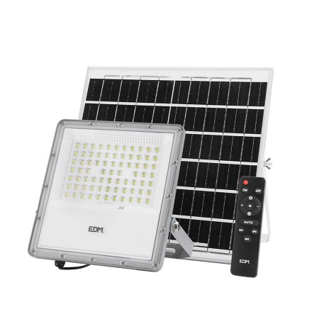 Floodlight/Projector Light EDM Remote control Photovoltaic solar panel 200 W 1500 Lm 35 x 35 cm 23,8 x 23,3 x 4,3 cm (6500 K)...