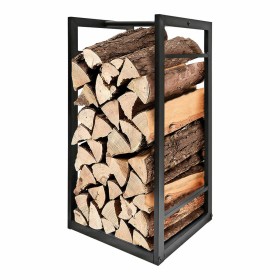 Log Stand Alexandra House Living Black Iron 34 x 111 x 34 cm | Tienda24 - Global Online Shop Tienda24.eu