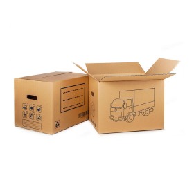 Cardboard box for moving Confortime 65 x 40 x 40 cm Brown (20 Units) | Tienda24 - Global Online Shop Tienda24.eu