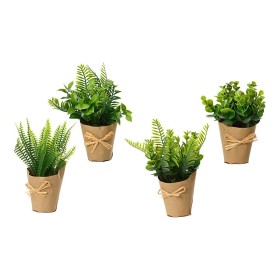 Plante décorative Polyester Polyéthylène Fer Fleur 12,5 x 12,5 x 37 cm | Tienda24 - Global Online Shop Tienda24.eu