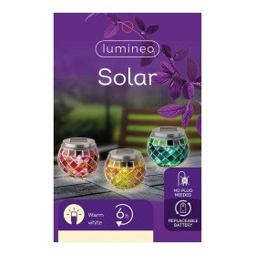 Lámpara solar Lumineo 894596 Mosaico 9 cm de Lumineo, Lámparas solares - Ref: S7922432, Precio: 9,50 €, Descuento: %