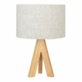 Lampe de bureau EDM 32160 Bois Tissu 18 x 18 x 30 cm E27 de EDM, Lampes de chevet - Réf : S7923036, Prix : 29,21 €, Remise : %