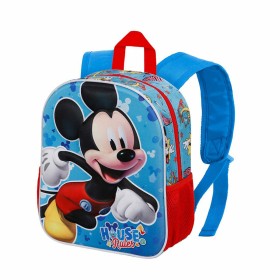 Cartable 3D Mickey Mouse Karactermania Bleu 26 x 11 x 31 cm de Mickey Mouse, Sacs à dos enfant - Réf : S7924929, Prix : 14,97...