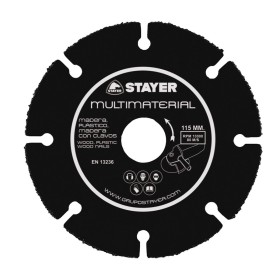 Disco de corte Stayer Ø125 x 22,2 mm Todo o tipo de materiais de Stayer, Rodas e discos abrasivos - Ref: S7925343, Preço: 12,...