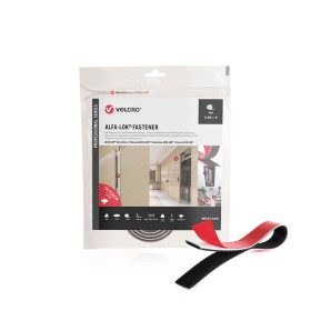 Cinta de Doble Cara Velcro alfa-lok Negro 25 mm x 1 m de Velcro, Cintas adhesivas - Ref: S7925509, Precio: 9,34 €, Descuento: %