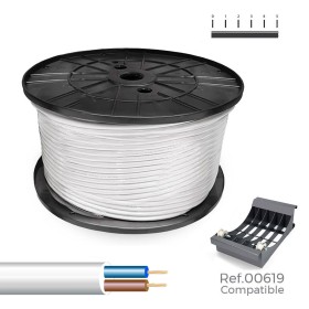 Cable EDM 2 x 1 mm White 25 m | Tienda24 - Global Online Shop Tienda24.eu