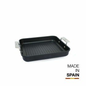 Poêle à Grilller avec Rayures Quttin Doha Aluminium forgé 39 x 28 x 15 cm (6 Unités) | Tienda24 Tienda24.eu