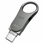 Memoria USB Silicon Power SP064GBUC3C80V1S 64 GB Negro titanio Plata 64 GB | Tienda24 Tienda24.eu