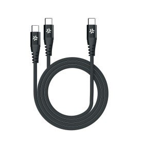 Cable Micro USB Subblim Premium 3in1 Azul Negro Rojo 1 m (1 unidad) | Tienda24 Tienda24.eu