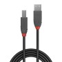 Cable USB A a USB B LINDY 36677 10 m Negro Gris | Tienda24 Tienda24.eu