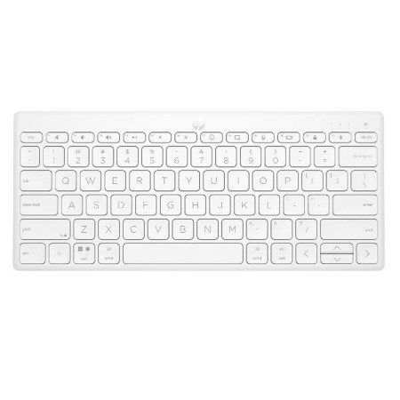 Bluetooth Keyboard HP 350 Spanish Qwerty White | Tienda24 Tienda24.eu