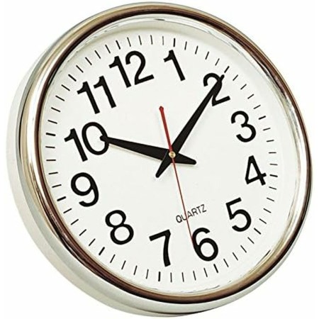 Reloj de Pared Q-Connect KF15589 Blanco Ø 30 cm Plástico | Tienda24 Tienda24.eu