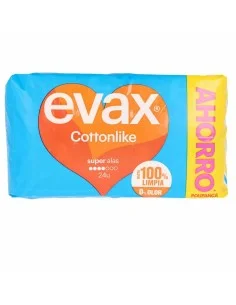 Assorbenti Super con Ali Evax Cottonlike (24 uds) da Evax, Assorbenti esterni - Ref: S0594470, Precio: 11,26 €, Descuento: %