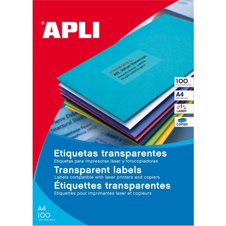 Etiquettes pour Imprimante Apli 1224 Transparent | Tienda24 Tienda24.eu