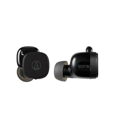 In-ear Bluetooth Headphones Audio-Technica Iberia ATH-SQ1TW Black | Tienda24 Tienda24.eu