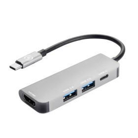 Hub USB 3 Portas Unitek Y-2140 Preto | Tienda24 Tienda24.eu