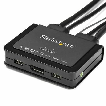 KVM switch Startech SV211DPUA4K 4K Ultra HD USB Displayport | Tienda24 Tienda24.eu