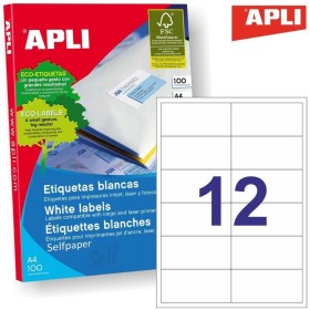 Adesivos/Etiquetas Apli 581288 100 Folhas 97 x 42,4 mm Acrílico Papel 100 Peças de Apli, Etiquetas adesivas e autocolantes - ...