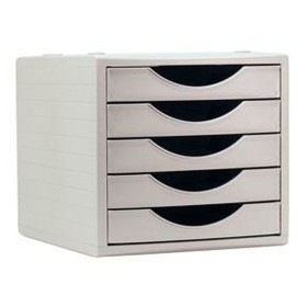 Arquivador modular Archivo 2000 ArchivoTec Serie 4000 5 gavetas Din A4 Cinzento 34 x 27 x 26 cm Archivo 2000 - 1