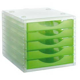 Arquivador modular Archivo 2000 ArchivoTec 5 gavetas Verde Claro 34 x 27 x 26 cm | Tienda24 - Global Online Shop Tienda24.eu