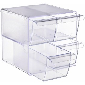 Mehrzweck-Organizer Archivo 2000 Durchsichtig 19 x 15 x 15 cm von Archivo 2000, Schreibtischbedarf, Organizer und Dispenser -...