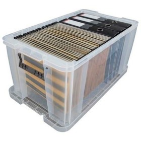 Caisse de Rangement Empilable Archivo 2000 Transparent 38 x 65 x 31 cm de Archivo 2000, Classeurs et archivage de fichiers - ...