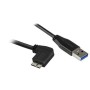 Cable USB a micro USB Startech USB3AU1MRS Negro | Tienda24 Tienda24.eu