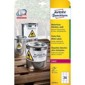 Etiquetas adhesivas Avery 20 Hojas Blanco 70 x 37 mm de Avery, Etiquetas adhesivas y pegatinas - Ref: S8401494, Precio: 37,00...