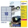 Adhesives/Labels Avery 20 Sheets 96 x 50,8 mm Silver | Tienda24 - Global Online Shop Tienda24.eu