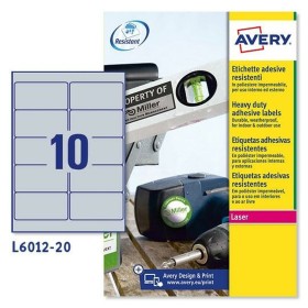 Adesivos/Etiquetas Avery 20 Folhas 96 x 50,8 mm Prateado de Avery, Etiquetas adesivas e autocolantes - Ref: S8401499, Preço: ...