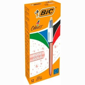 Pen Bic White Pink (12 Pieces) by Bic, Retractable Ballpoint Pens - Ref: S8401524, Price: 26,08 €, Discount: %