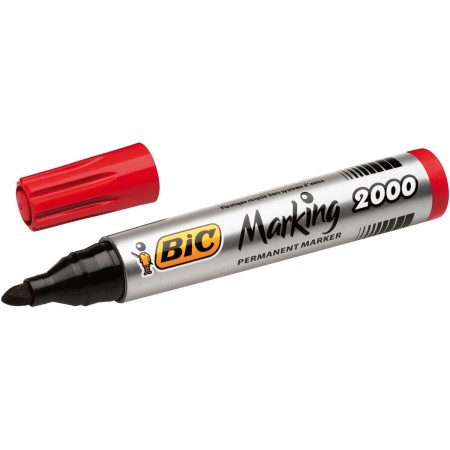 Marcatore permanente Bic Marking 2000 Rosso 12 Pezzi | Tienda24 - Global Online Shop Tienda24.eu