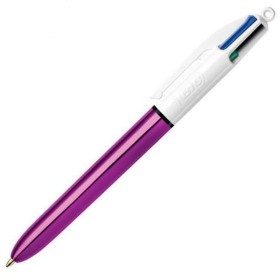 Crayon Bic Shine Silver Blanc (12 Pièces) de Bic, Stylos à bille rétractable - Réf : S8401600, Prix : 26,08 €, Remise : %