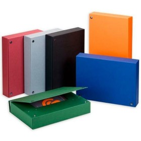 Portadocumenti Office Box Pinza A4+ Nero | Tienda24 - Global Online Shop Tienda24.eu