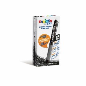 Crayon Carioca Oops Noir 0,7 mm (12 Pièces) de Carioca, Stylos à bille rétractable - Réf : S8403470, Prix : 15,78 €, Remise : %