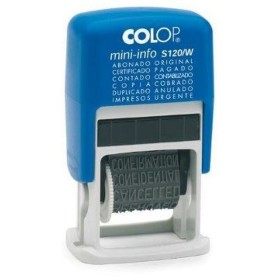 Carimbo Colop S120/W 4 x 20 mm Azul de Colop, Selos e materiais para selos - Ref: S8403606, Preço: 10,38 €, Desconto: %