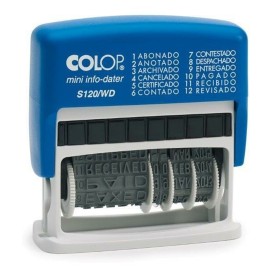 Timbre Colop S120/WD Date 4 x 42 mm Bleu de Colop, Timbres et matériaux pour timbres - Réf : S8403717, Prix : 18,42 €, Remise...