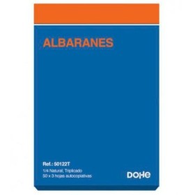 Bloco de notas DOHE 50122T 1/4 10 Peças 150 Folhas de DOHE, Formulários de venda e faturas - Ref: S8404156, Preço: 36,52 €, D...