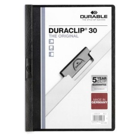 Document Folder Durable DURACLIP 30 A4 Black A4 25 Pieces by Durable, Folders - Ref: S8404300, Price: 37,46 €, Discount: %