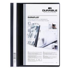 Document Holder Durable Duraplus Black Transparent A4 25 Pieces by Durable, Folders - Ref: S8404324, Price: 37,85 €, Discount: %