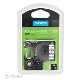 Cinta laminada para máquinas rotuladoras Dymo 16960 Branco Preto 19 mm x 5,5 m de Dymo, Etiquetas adesivas e autocolantes - R...