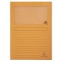 Set of Subfolders Exacompta Forever Orange A4 Transparent window 100 Pieces | Tienda24 - Global Online Shop Tienda24.eu