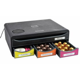 Organisateur polyvalent Exacompta Toolbox Mini 4 tiroirs A4 Noir polystyrène 27 x 35,5 x 13,5 cm de Exacompta, Fournitures de...