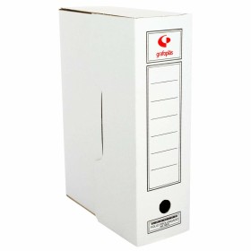 Caja de Archivo Grafoplas Blanco Din A4 38,5 x 27,5 x 11,5 cm de Grafoplas, Clasificadores y almacenamiento de archivos - Ref...