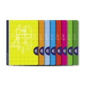 Libreta Lamela 4X4 4MM 50 Hojas 10 Unidades Hojas de cuadrícula A4 Multicolor (10 Piezas) de Lamela, Libretas de ejercicios -...