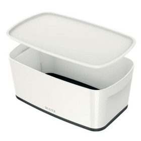 Boîte de rangement avec couvercle Leitz MyBox WOW Blanc Noir ABS 31,8 x 12,8 x 19,1 cm de Leitz, Classeurs et archivage de fi...